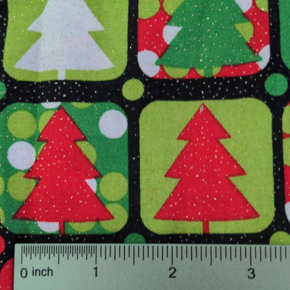 Joann Fabrics Glitter Christmas Tree Fabric 5+ Yards - Picture 2 of 4